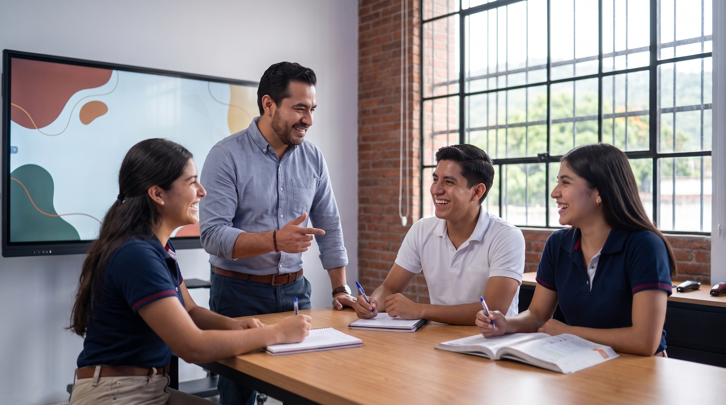 Clase participativa de inglés